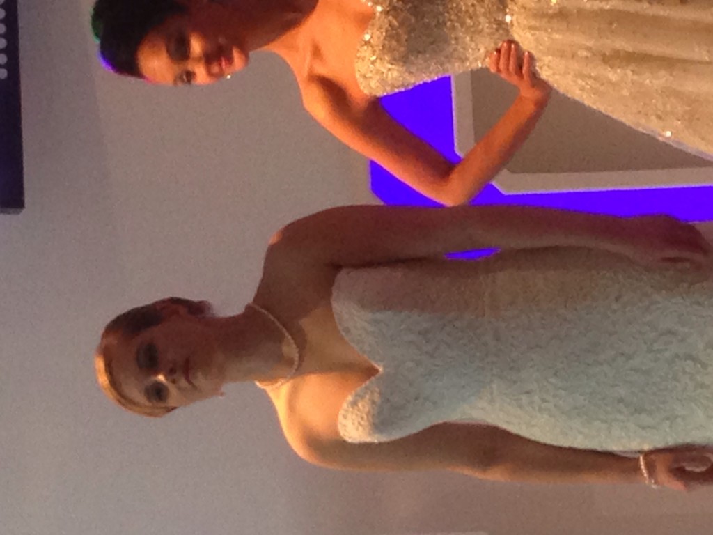Model at Ab Fab Wedding Fair wearing one of my pearl nevklaces